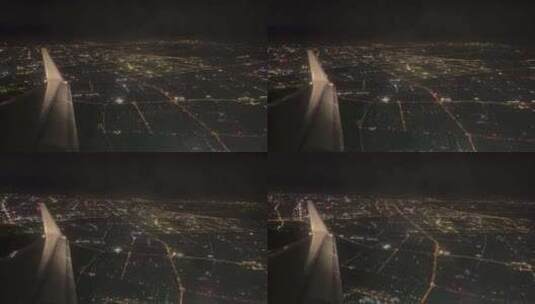 飞机上的城市 城市 飞行高清在线视频素材下载