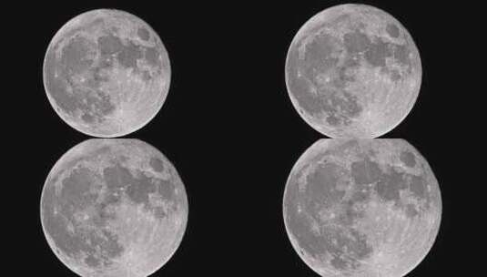 超级月亮超大满月球长焦特写高清在线视频素材下载