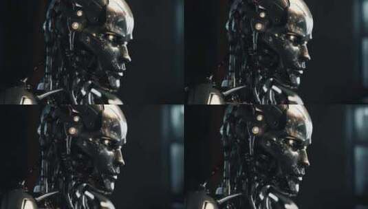 未来机器人人工智能AI技术高清在线视频素材下载