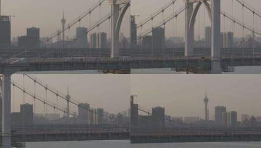 珠海白石桥航拍高清在线视频素材下载