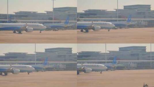 福建厦门高崎国际机场的厦门航空航班高清在线视频素材下载