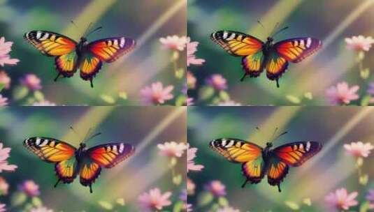 蝴蝶展翅高清在线视频素材下载