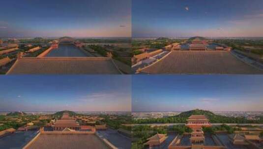 故宫北京清晨日出高清在线视频素材下载