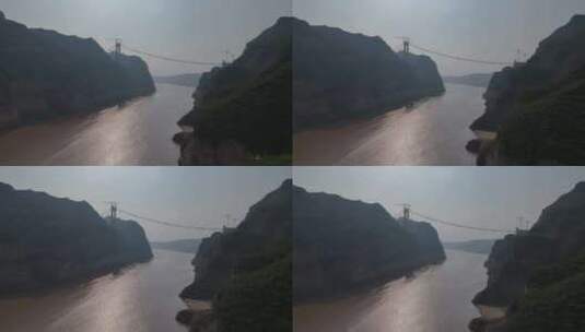 河南济源黄河三峡风景区视频高清在线视频素材下载