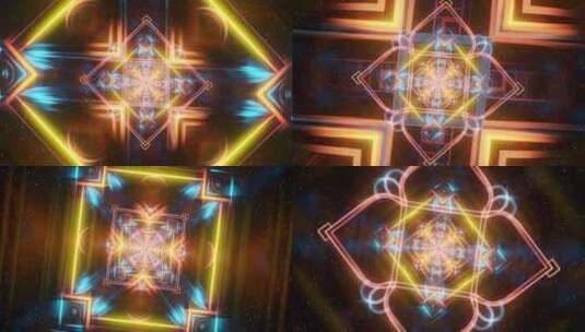 3d渲染vj循环，无尽的未来背景高清在线视频素材下载