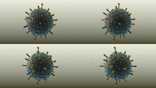 冠状病毒的3D动画高清在线视频素材下载