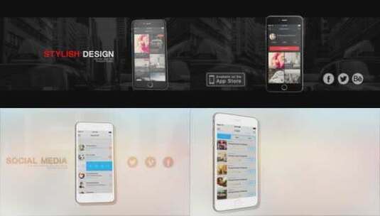 时尚的应用程序演示文稿企业宣传AE模板高清AE视频素材下载