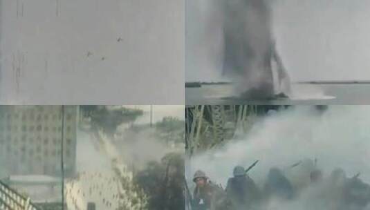 侵华日军进攻武汉影像高清在线视频素材下载