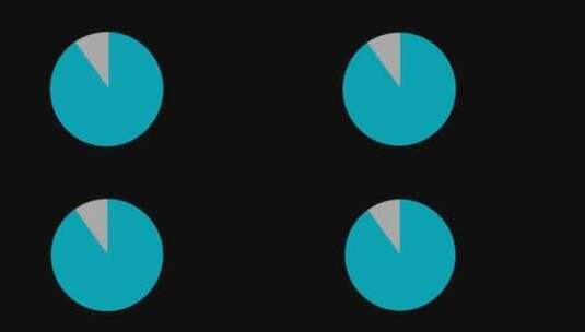 图表、饼图、Precentage、圆圈高清在线视频素材下载