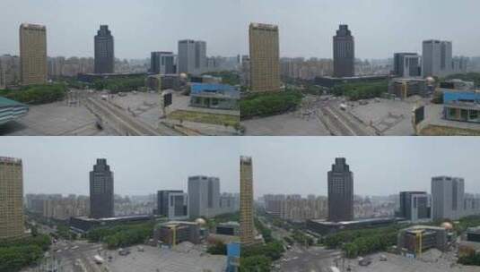 安徽蚌埠金融中心蚌埠淮河文化广场高清在线视频素材下载