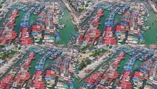 广西北海国际客运港贸易货运码头客运海运高清在线视频素材下载