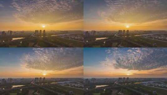 6k60帧城市夕阳延时高清在线视频素材下载