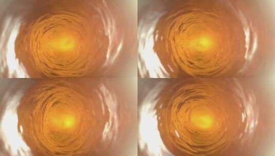 HD高速摄影液体漩涡橙色高清在线视频素材下载