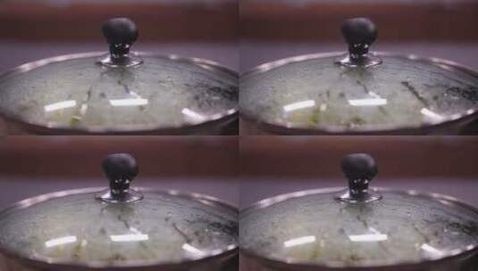清水焖煮绿豆粥 (6)高清在线视频素材下载