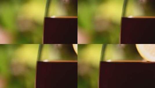 鸡尾酒杯装红酒可乐高清在线视频素材下载