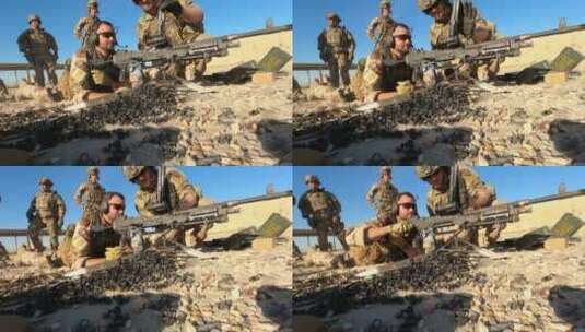 美国陆军士兵进行军事演习高清在线视频素材下载