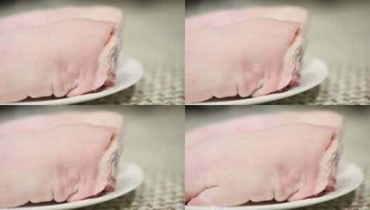猪蹄猪肉猪脚高清在线视频素材下载
