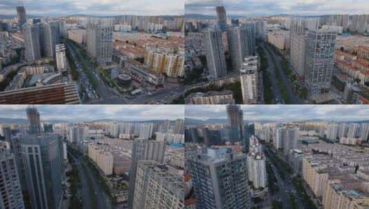 昆明视频昆明北市区北京路旁领域时代凤凰城高清在线视频素材下载
