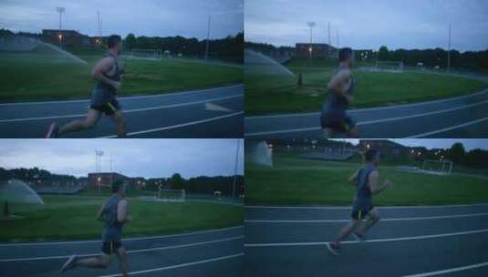 男子在短跑高清在线视频素材下载