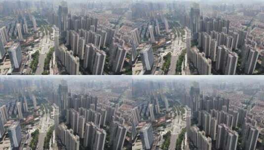 航拍江西赣州城市高楼建筑高清在线视频素材下载