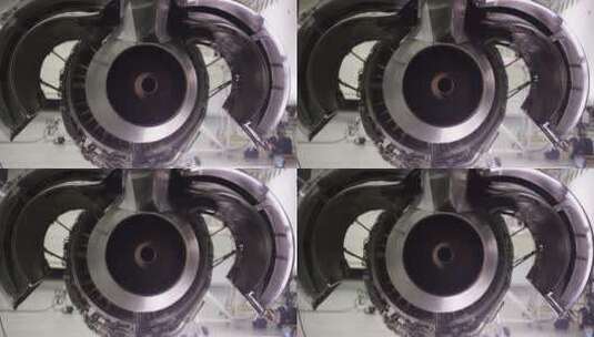 发动机飞机发动机航空发动机民航发动机内部高清在线视频素材下载