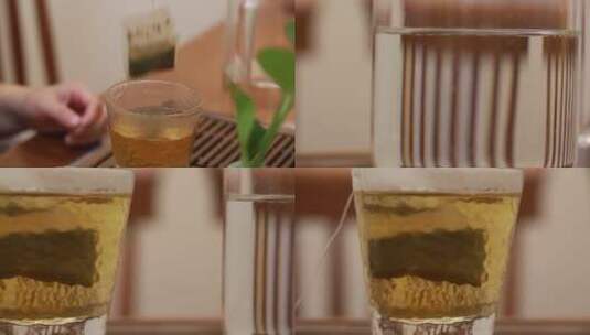 【镜头合集】沏茶泡茶茶包高清在线视频素材下载