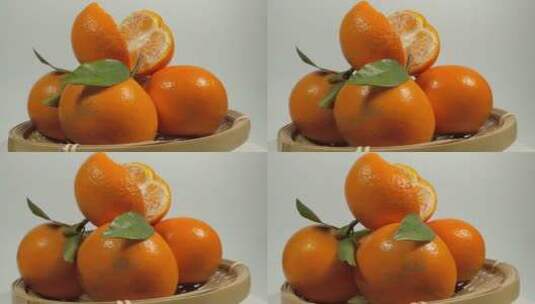 新鲜水果沃柑4k实拍旋转展示高清在线视频素材下载