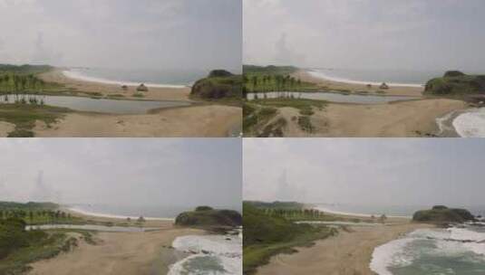 带Palapa的维珍寂寞海滩高清在线视频素材下载