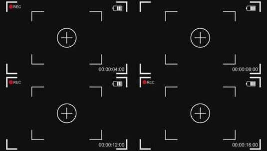 【4K】相机录像框取景框相机界面高清在线视频素材下载