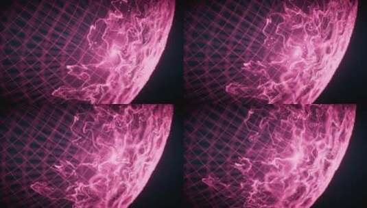球形流动粒子背景3D渲染高清在线视频素材下载