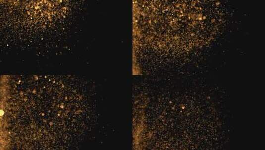 金色粒子光斑粉尘合成特效高清在线视频素材下载