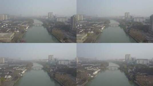 拱宸桥 大运河 航拍 杭州 4高清在线视频素材下载