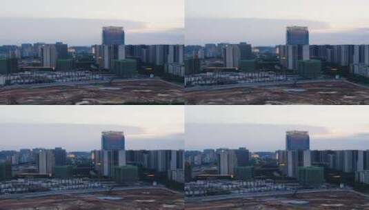 城市航拍江西赣州第一高楼竖屏高清在线视频素材下载