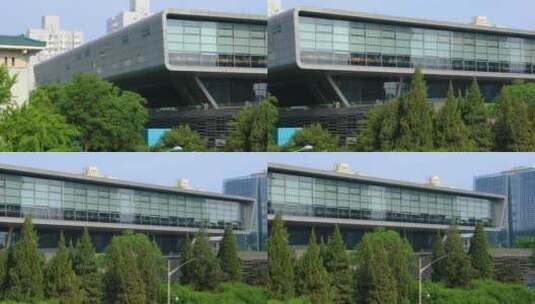 中国国家图书馆新馆4K拍摄高清在线视频素材下载