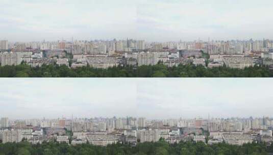 上海杨浦区城市建筑全景4K航拍高清在线视频素材下载