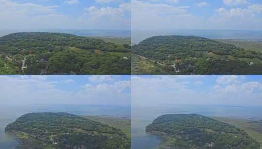 湖南岳阳洞庭湖君山岛旅游景区航拍视频高清在线视频素材下载