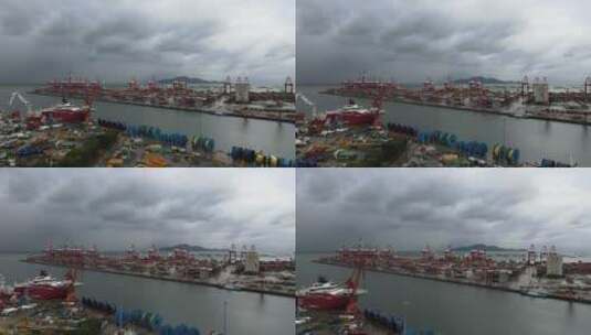 赤湾 赤湾港 深圳赤湾集装箱码头高清在线视频素材下载