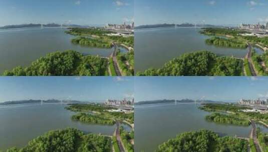 深圳城市海边航拍高清在线视频素材下载