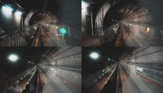 地铁隧洞穿越高清在线视频素材下载