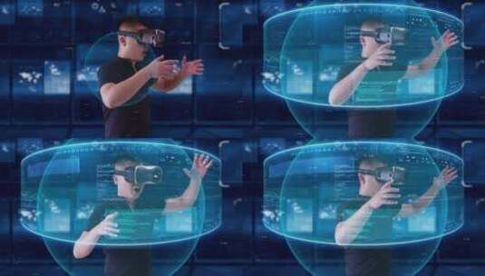 元宇宙虚拟现实vr智能可穿戴设备高清在线视频素材下载