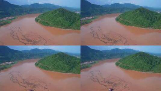湘西港洪水灾害后高清在线视频素材下载