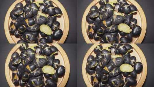 炒黑豆熟黑豆坚果零食农产品高清在线视频素材下载