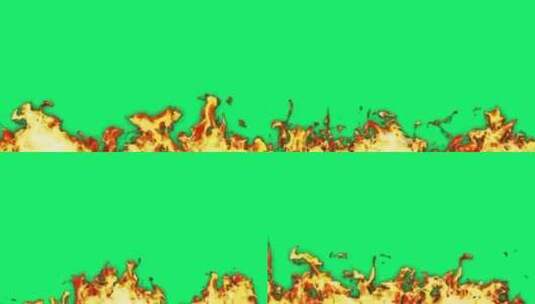 【绿幕素材】燃烧的大火高清在线视频素材下载