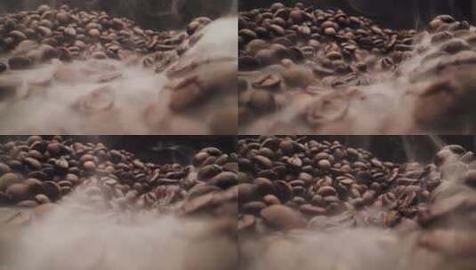 咖啡豆烘焙高清在线视频素材下载