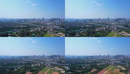 深圳光明风光城市建筑高架桥铁路B高清在线视频素材下载