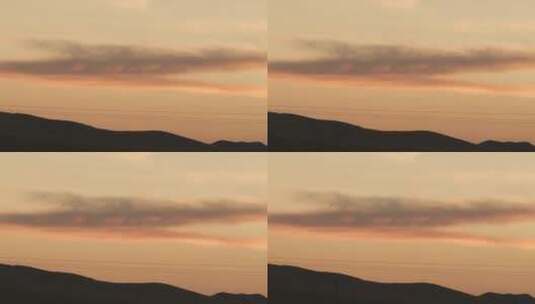 夕阳下的高速公路-双子星拍摄高清在线视频素材下载