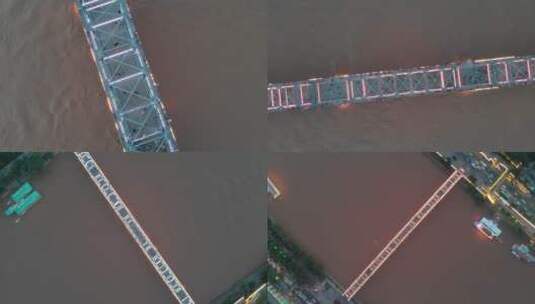 航拍兰州中山桥 原始文件高清在线视频素材下载