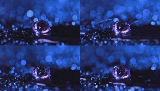 暴雨下的宝石高清在线视频素材下载