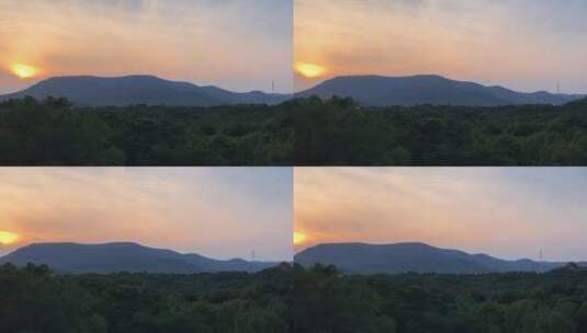 【自然风光】【风景】沐浴朝阳的山川树木高清在线视频素材下载