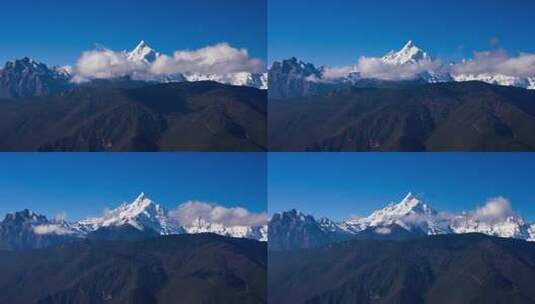 梅里雪山缅茨姆神女峰延时摄影高清在线视频素材下载